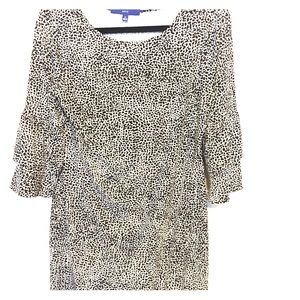 Leopard Tunic Dress with Bell Sleeves